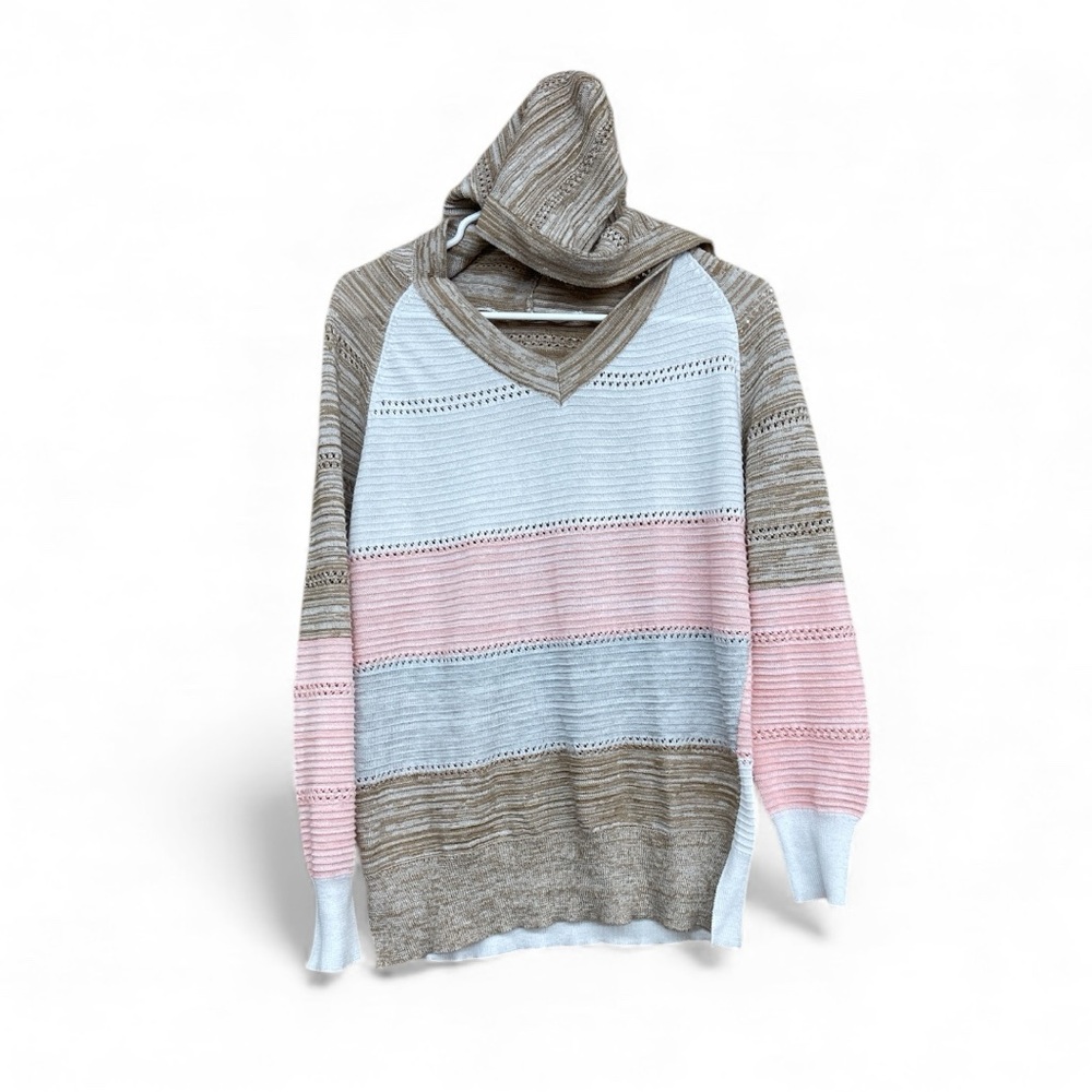 Elegant V-Neck Striped Sweater